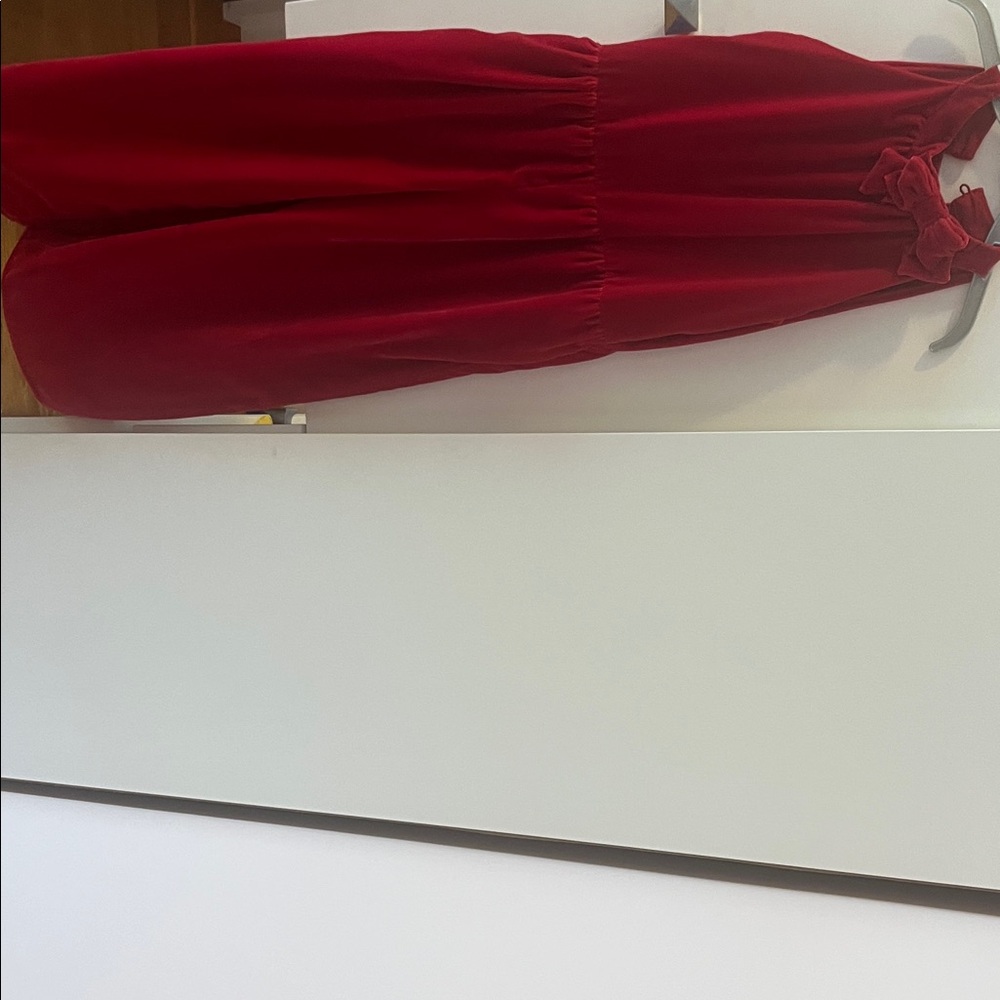Vibrant Red romper